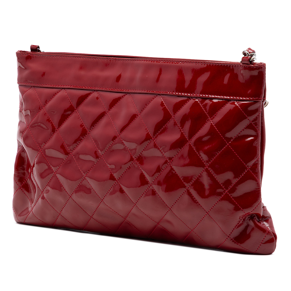 Pre-Loved Chanel CC Quilted Patent Chain Shoulder Bag - Picture 2 of 6